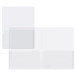 Cartella con doppia tasca Full - A4 - PP - trasparente - King Mec