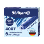 Cartucce inchiostro 4001 (TP/6)  - lunghezza 39mm - blu - Pelikan  - conf. 6 pezzi
