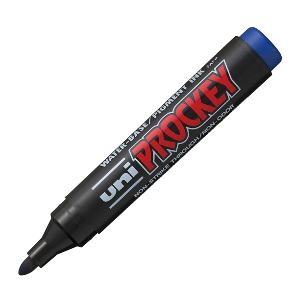 MD_30349 Marcatore Uni Prockey M122 - punta conica da 1,20-1,80mm - blu - Uni Mitsubishi - immagine 1