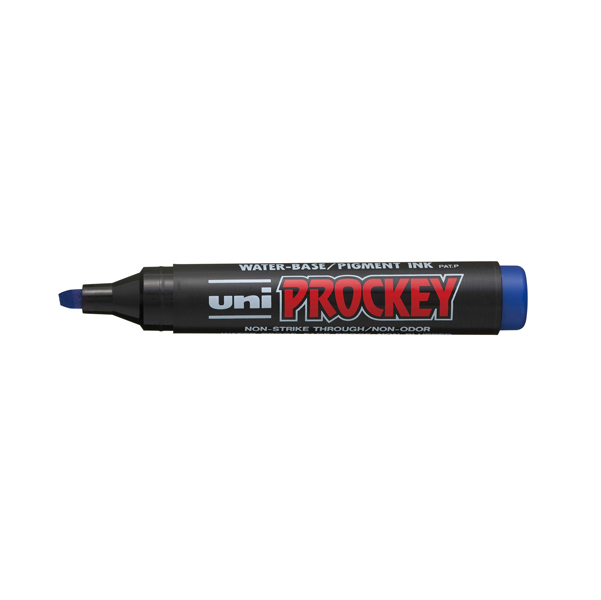 MD_30352 Marcatore Uni Prockey M126 - punta a scalpello da 1,00-5,70mm - blu - Uni Mitsubishi - immagine 1