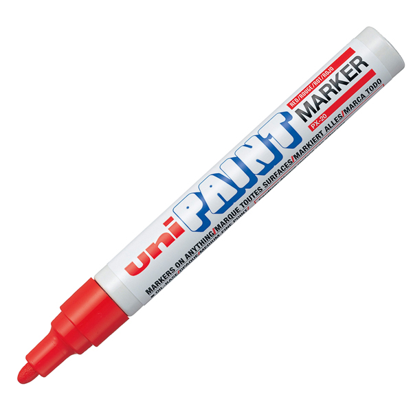 MD_30358 Marcatore Uni Paint PX20 - punta 2,8mm - rosso - Uni Mitsubishi - immagine 1