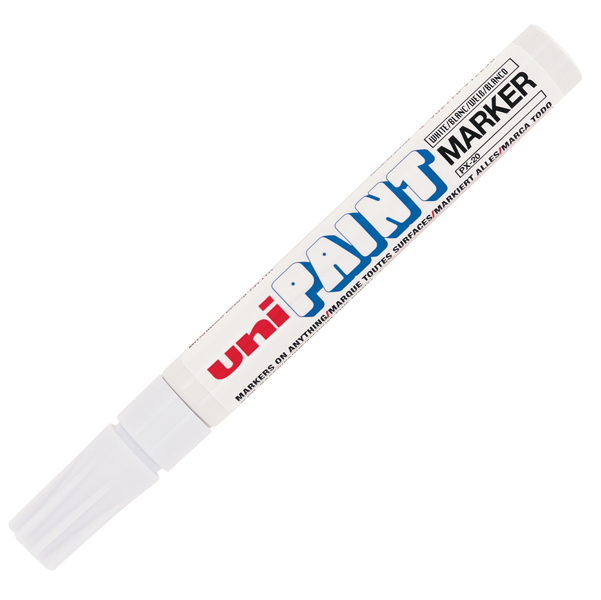 MD_30359 Marcatore Uni Paint PX20 - punta 2,8mm - bianco - Uni Mitsubishi - immagine 1