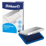 Cuscinetto per timbri - 7 x 11 cm - blu - Pelikan