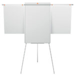 Lavagna portablocco Classic con cavalletto - 100 x 68,5 cm - bracci estensibili - bianco - Nobo