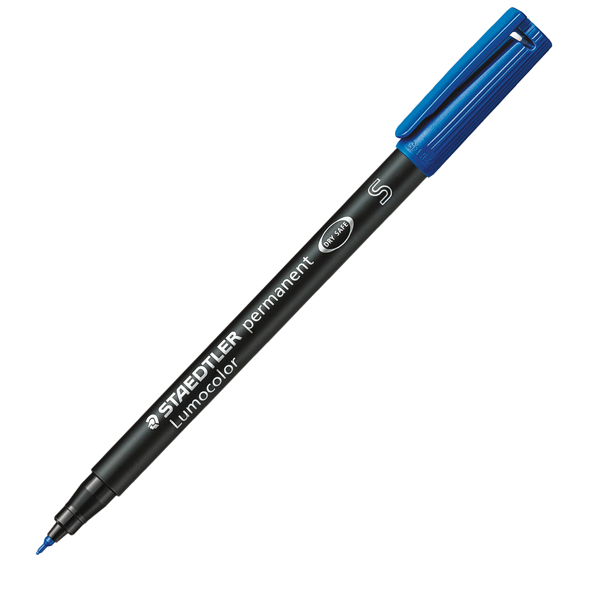 MD_31787 Pennarello Lumocolor Permanent 313 - punta 0,4mm - blu - Staedtler - immagine 1
