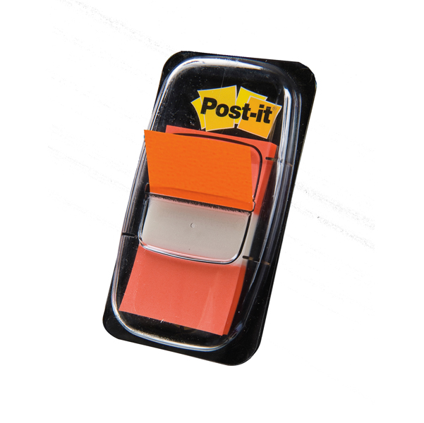 MD_32046 Segnapagina Post-it Index Medium - 680-4 - 25,4 x 43,2 mm - arancio - Post-it - conf. 50 pezzi - immagine 1