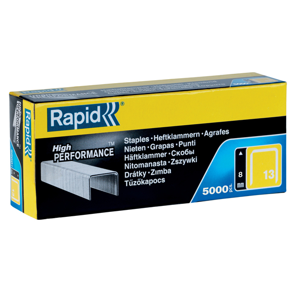MD_32402 Punti galvanizzati - 13/8 - 8 mm - metallo - Rapid - conf. 5000 pezzi - immagine 1