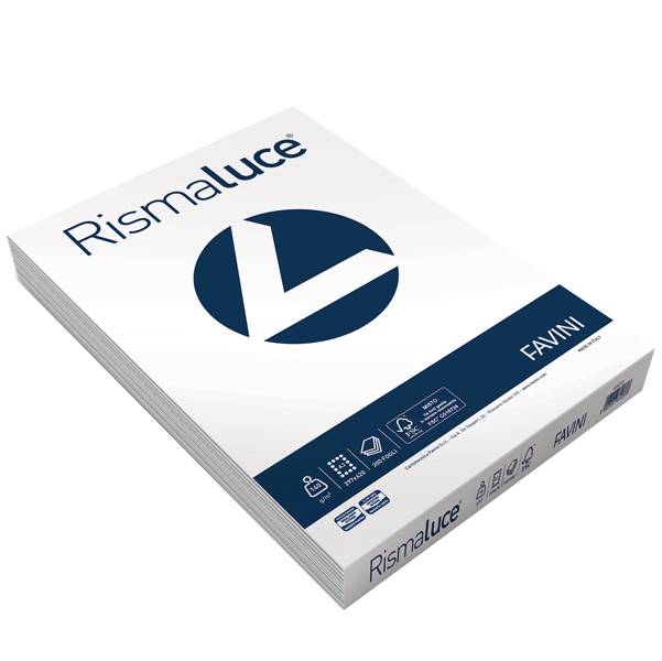 MD_32685 Carta Rismaluce - A3 - 140 gr - bianco - Favini - conf. 200 fogli - immagine 1