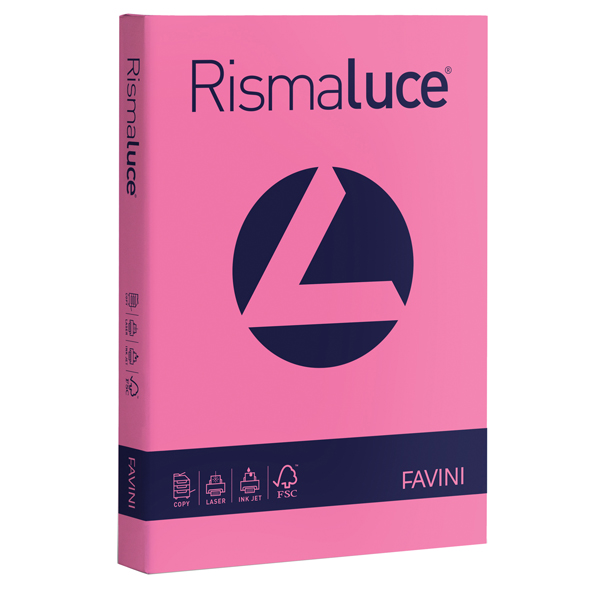 MD_32773 Carta Rismaluce - A4 - 200 gr - ciclamino 58 - Favini - conf. 125 fogli - immagine 1
