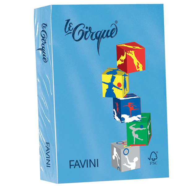 MD_32878 Carta Le Cirque - A4 - 80 gr - azzurro reale 204 - Favini - conf. 500 fogli - immagine 1