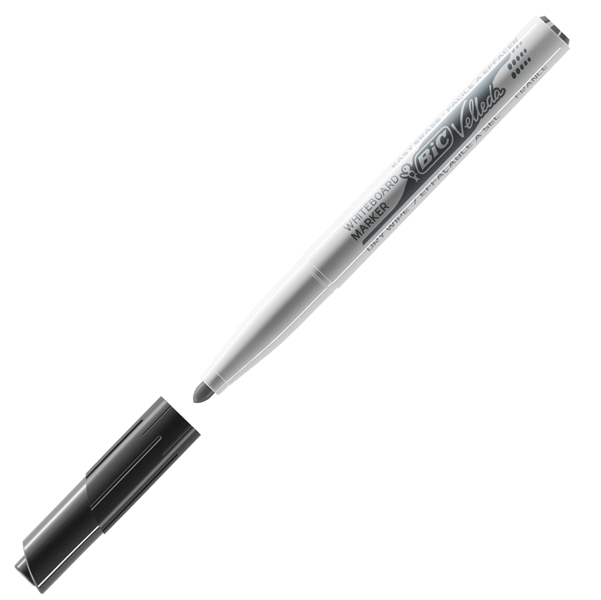 MD_33059 Pennarello Whiteboard Marker Velleda 1741 - punta tonda 1,4mm - nero - Bic - immagine 1