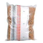 Elastici ad anello - diametro 12 cm - 1 kg - caucciù - avana - Viva