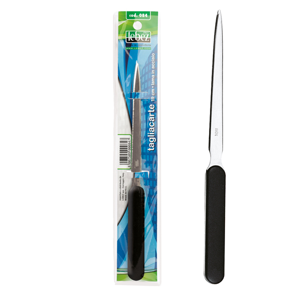 MD_34425 Tagliacarte - lunghezza 19 cm - impugnatura ABS/acciaio - Lebez - immagine 1