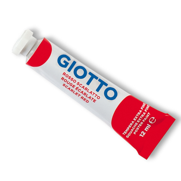 MD_36120 Tempera Tubo 4 - 12ml - rosso scarlatto - Giotto - immagine 1