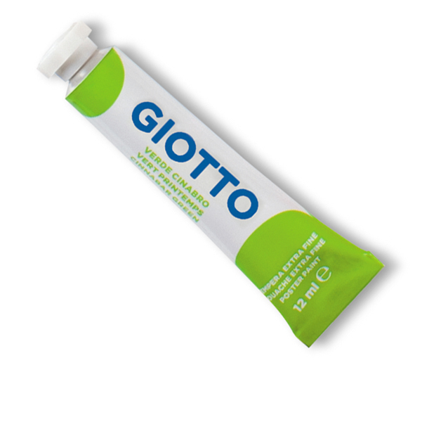 MD_36123 Tempera Tubo 4 - 12ml - verde cinabro - Giotto - immagine 1