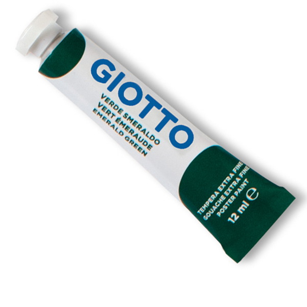 MD_36126 Tempera Tubo 4 - 12ml - verde smeraldo - Giotto - immagine 1