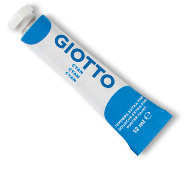MD_36127 Tempera Tubo 4 - 12ml - cyano - Giotto - immagine 1