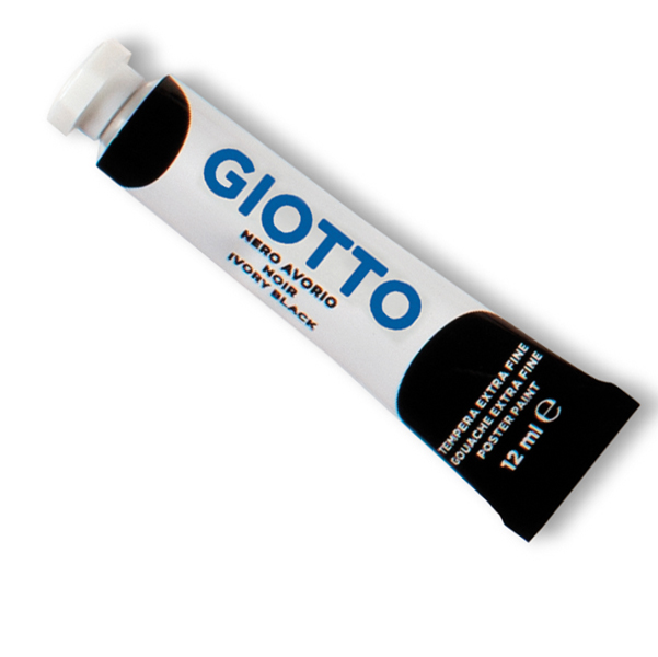 MD_36136 Tempera Tubo 4 - 12ml - nero - Giotto - immagine 1