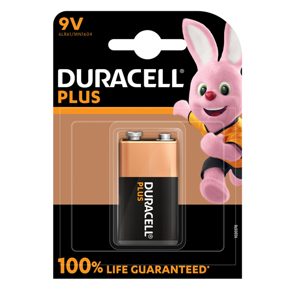 MD_36206 Pila Transistor - 9V Plus - MN1604 - Duracell - blister 1 pezzo - immagine 1