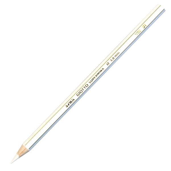 MD_36264 Pastello Supermina - mina 4 mm - bianco 01 - Giotto - immagine 1