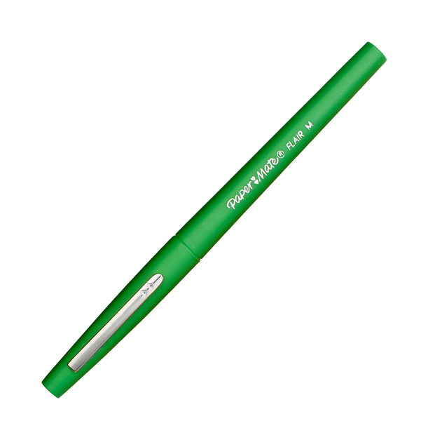 MD_36858 Pennarello Flair Nylon - punta feltro - 1,10mm - verde - Papermate - immagine 1