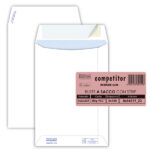 Busta a sacco Competitor FSC - strip adesivo - 16 x 23 cm - 80 gr - bianco - Pigna Envelopes - conf. 100 pezzi