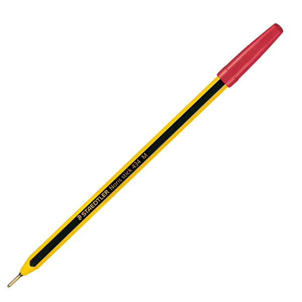 MD_37067 Penna a sfera Noris Stick - punta 1,0 mm - rosso - Staedtler - conf. 20 pezzi - immagine 1