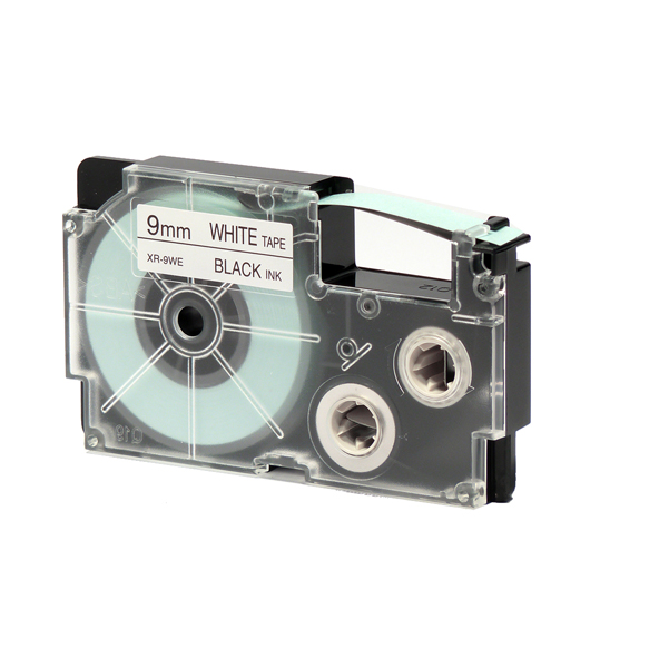 MD_37082 Nastro - 9 mm x 8 mt - nero/ bianco - Casio - immagine 1