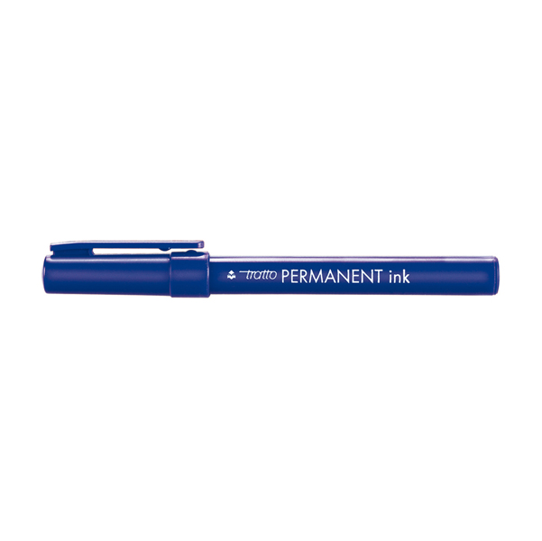 MD_37105 Marcatore Tratto Permanent Ink - punta tonda 2,00mm - blu - Tratto - conf. 12 pezzi - immagine 1