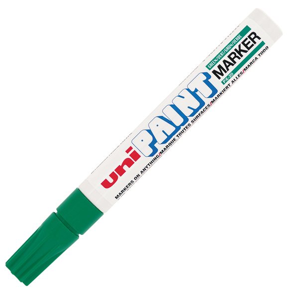 MD_37315 Marcatore Uni Paint PX20 - punta 2,8mm - verde - Uni Mitsubishi - immagine 1