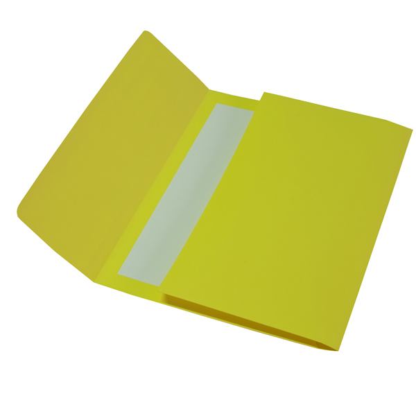MD_37528 Cartelline a busta - 200 gr - 26 x 34 cm - cartoncino bristol - giallo - Cartotecnica del Garda - conf. 25 pezzi - immagine 1