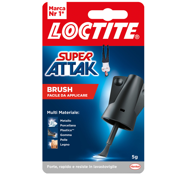 MD_37647 Colla Super Attak Easy Brush - 5 gr - trasparente - Loctite - immagine 1