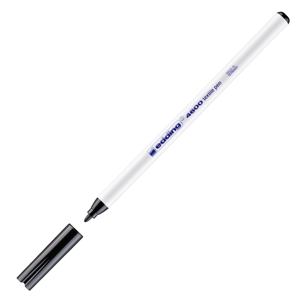 MD_37774 Marcatore per tessuto 4600 - punta tonda - 1 mm - nero - Edding - immagine 1