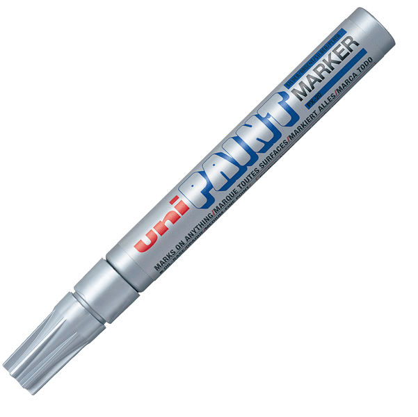 MD_37777 Marcatore Uni Paint PX20 - punta 2,8mm - argento - Uni Mitsubishi - immagine 1
