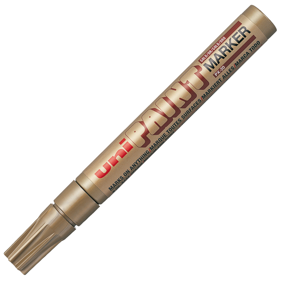 MD_37778 Marcatore Uni Paint PX20 - punta 2,8mm - oro - Uni Mitsubishi - immagine 1