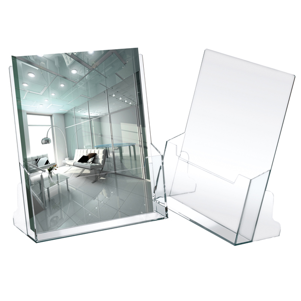 MD_37866 Portadepliant - 23 x 25,5 x 3 cm - plastica - trasparente - Lebez - immagine 1