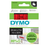 Nastro D1 standard 537170 - 24 mm x 7 mt - PL - nero/rosso - Dymo