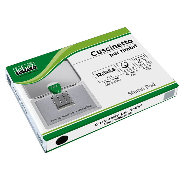 MD_38069 Cuscinetto per timbri - 12,5 x 8,5 cm - neutro - Lebez - immagine 1