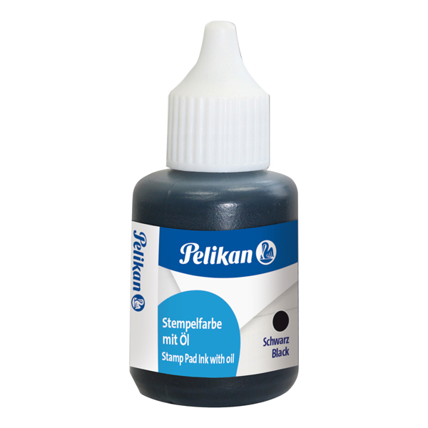 MD_38979 Inchiostro per timbri in metallo - con olio - 30 ml - nero - Pelikan - immagine 1