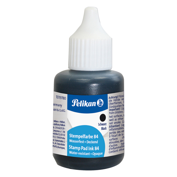 MD_38980 Inchiostro 84 - 30 ml - resistente all'acqua - nero - Pelikan - immagine 1