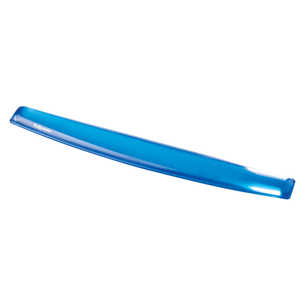 MD_40290 Poggiapolsi da tastiera - gel - blu trasparente - Fellowes - immagine 1