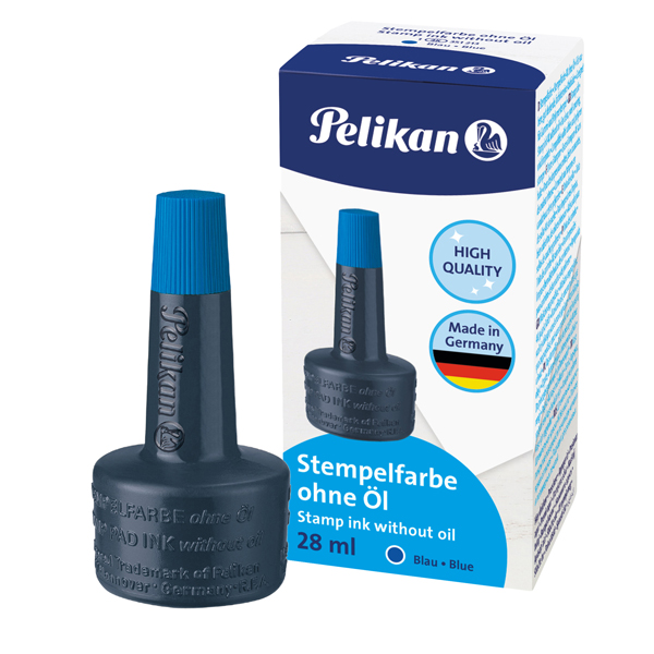 MD_44657 Inchiostro 4k per cuscinetti - senza olio - 28 ml - blu - Pelikan - immagine 1