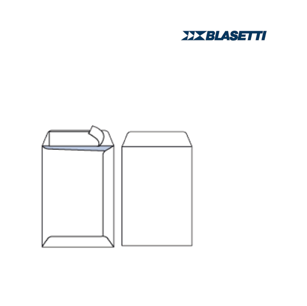 MD_44664 Busta a sacco Mailpack - strip adesivo - 19 x 26 cm - 80 gr - bianco - Blasetti - conf. 100 pezzi - immagine 1