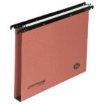 Cartella sospesa Cartesio - cassetto - interasse 33 cm - fondo U - 31,3 x 25 cm - arancio - Bertesi