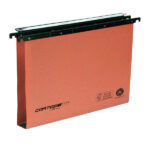 Cartella sospesa Cartesio Plus - cassetto - interasse 39 cm - fondo U - 37 x 25 cm -  arancio - Bertesi
