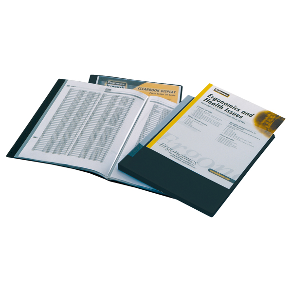 MD_45760 Portalistini personalizzabile Display - 21,5 x 30 cm - 40 buste - nero - Fellowes - immagine 1