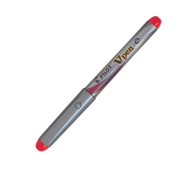 MD_45845 Penna stilografica Vpen Silver - rosso - Pilot - immagine 1