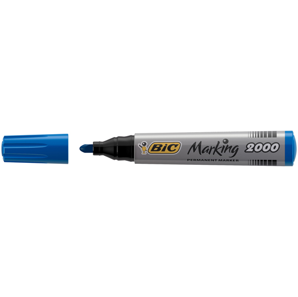 85-Product Open Marcatori permanente Marking a base d'alcool - punta tonda 1,70mm - blu - Bic - conf. 12 pezzi - immagine 1