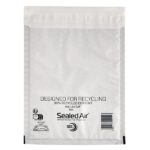 Busta imbottita Mail Lite Tuff Cushioned - impermeabile - D (18 x 26 cm) - bianco - Sealed Air - conf. 10 pezzi