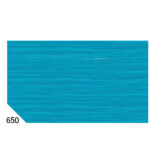 Carta crespa - 50 x 250 cm - 48 gr - turchese 650 - Rex Sadoch - conf.10 rotoli